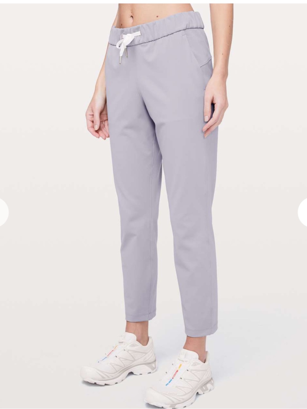 lululemon On the Fly 7/8  Gray Woven Mid-Rise Winkle Free Pant Travel NWT 12